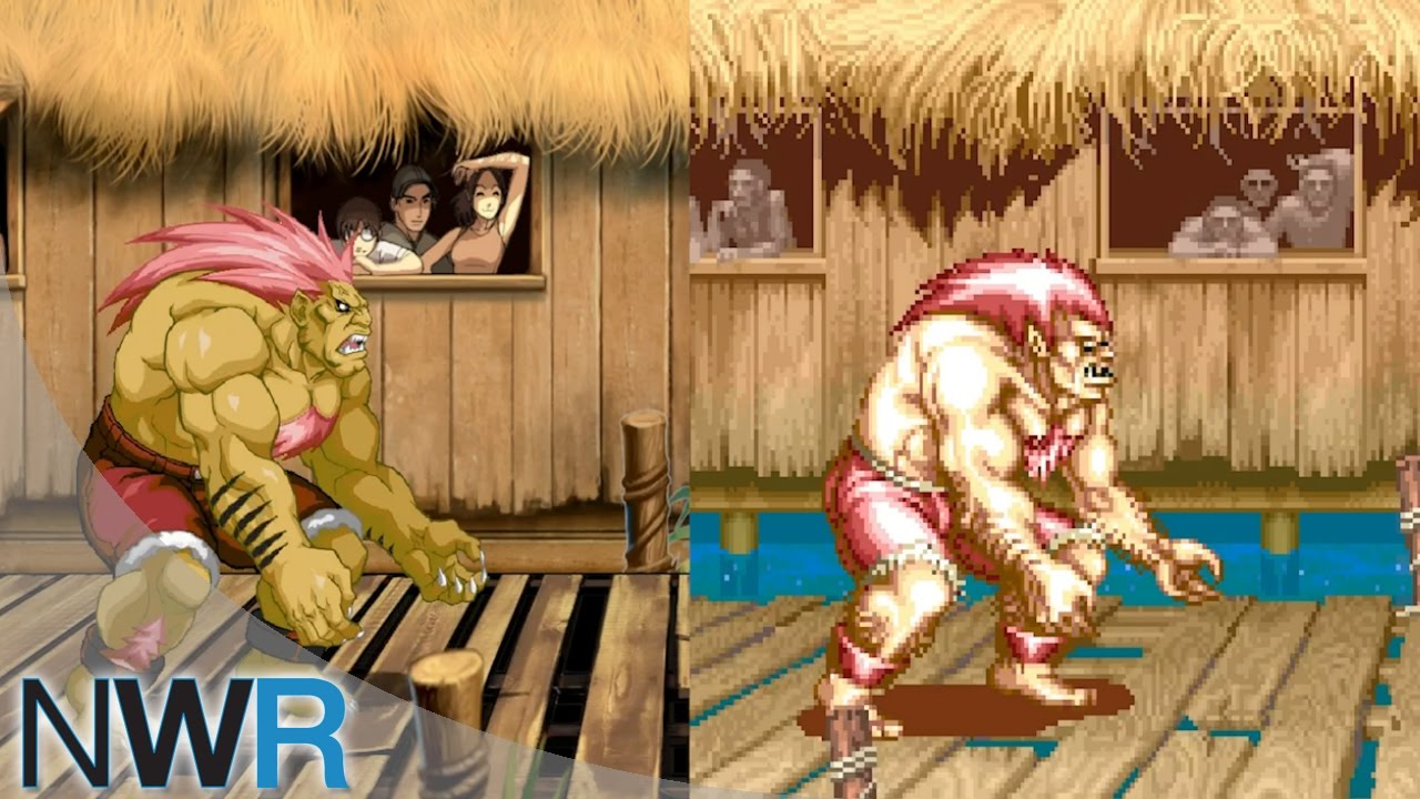Ultra Street Fighter II Blanka's Stage Comparison (HD VS. Classic) 