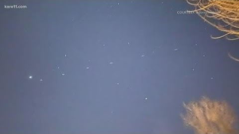 What were those strange lights in the sky over the weekend?