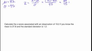 Calculating Z-Scores: Two Examples
