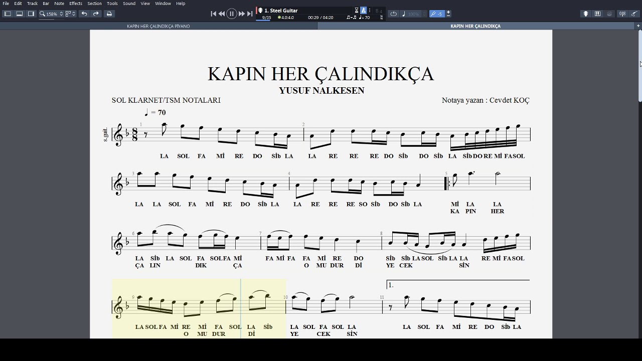 kapin her calindikca klarnet notalari klarnet park kapin her calindikca klarnet notalari klarnet park