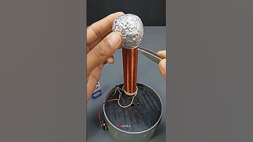 #ytshorts tesla coil diy ⚡ wireless power transmission project 💡