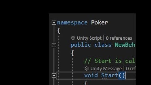 Namespaces in unity