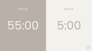55/5 Pomodoro Timer | 3 x 55 min | Focus | Study | Reflection | Productivity