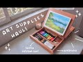 Art haul  asmr unboxing   tabletop easel porcelain palette paintbrushes etc  ft meeden