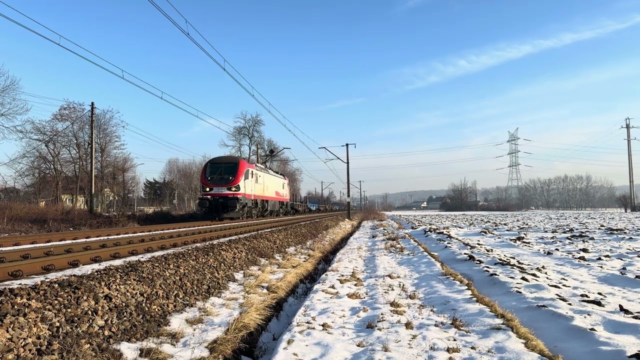 111ED-014 KOLPREM z platformami Przejazdem przez Palczowice 
