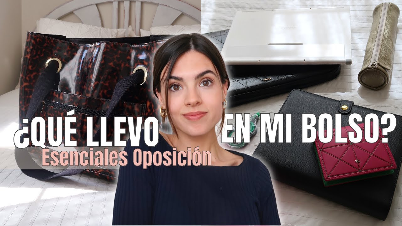 ¿Qué llevo en mi BOLSO a la BIBLIOTECA?📚 | Mis esenciales para estudiar OPOSICIONES en 2023!