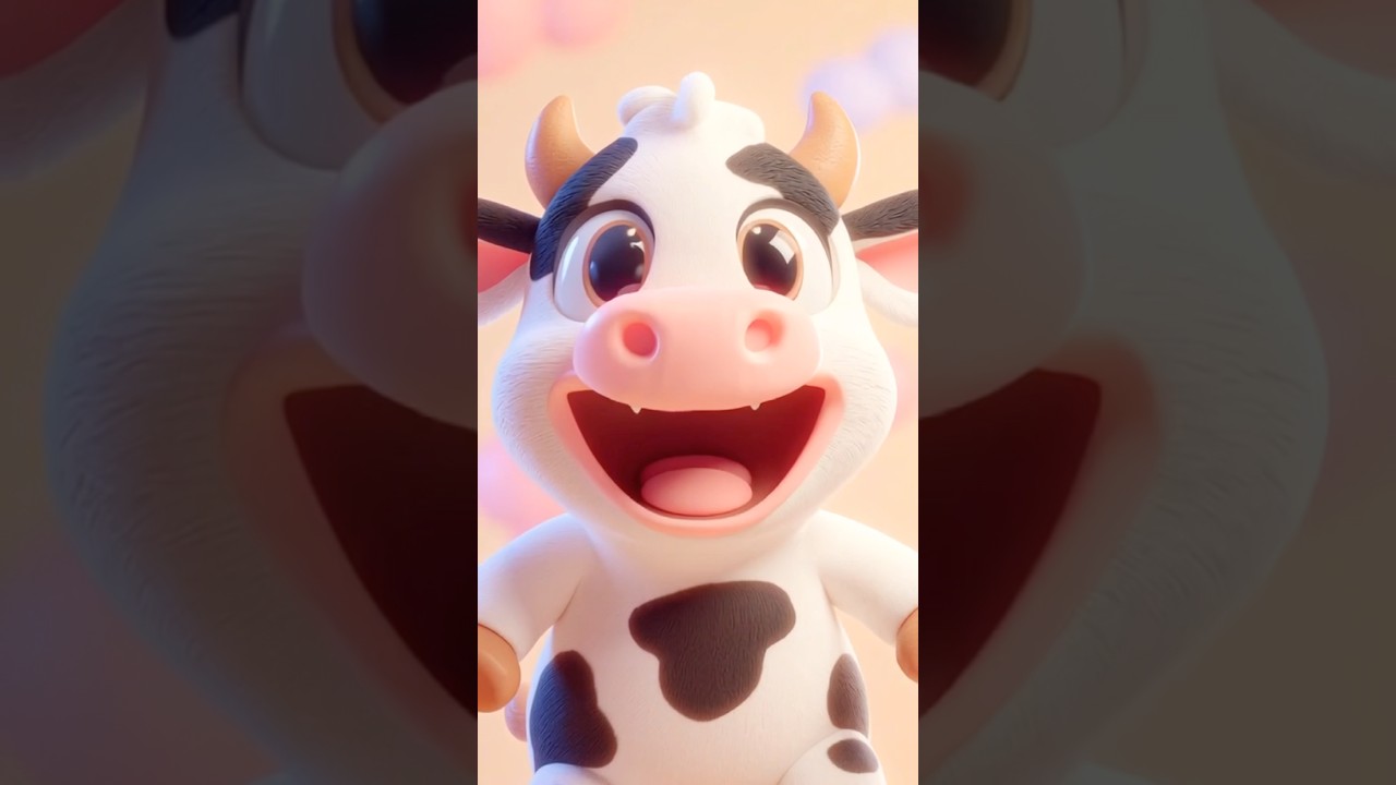 Happy Cows Vibing 😂🐄 | Funny Shaky Song | Kids Shorts
