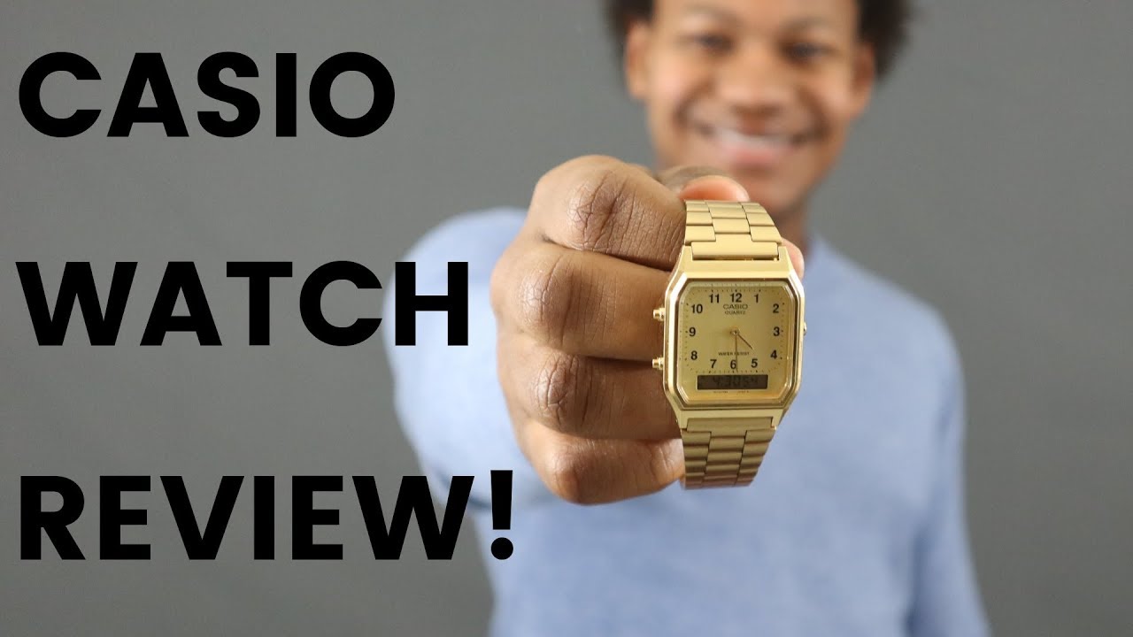 Casio Watch Vintage Retro Dual Time Gold AQ-230GA-9DMQ – Watches