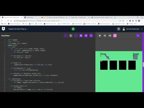 Pygame  the Fast Clicker game  Implementation   Google Chrome 2022 11 12 14 53 53