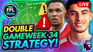 FPL GW34: WHICH DOUBLE GAMEWEEK PLAYERS TO BUY? 🚨 Strategy Guide Stream? | FPL 2023/24 Gameweek 34