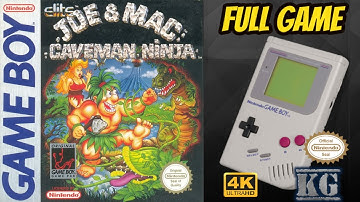 Joe & Mac [GAME BOY] Gameplay Walkthrough FULL GAME [4K60ᶠᵖˢ🔴]