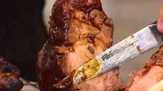 Corky's BBQ (4) 2 lb. Double Cut Bone-in Rib Chops with Carolyn Gracie