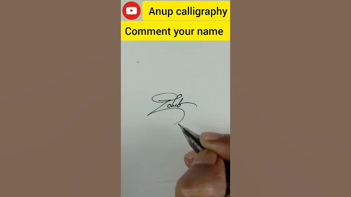 Zohib name Signature Style | Comment  your name 💥#Shorts