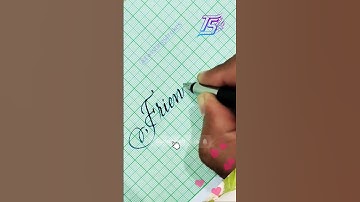 How to write Friendship in Cursive Handwriting ❤️🖋️✨ #nameart #handwriting #cursivewriting #shorts
