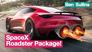 Elon tweeted recently that the upcoming tesla roadster 2.0 will come
with a spacex options package includes around 10 rocket thrusters.
don't miss any o...