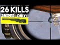 SNIPER ONLY CHALLENGE! | 26 KILLS | PUBG Mobile