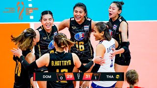 Longest Volleyball SET by Thailand vs Dominican Republic 31:29 | World Championship 2022