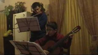 Video thumbnail of "pinocchio flauto e chitarra"