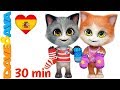 😽 Tres Gatitos | Colección de Canciones Infantiles | Canciones para Niños de Dave y Ava😽