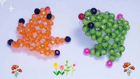 How to make beaded frog 🐸