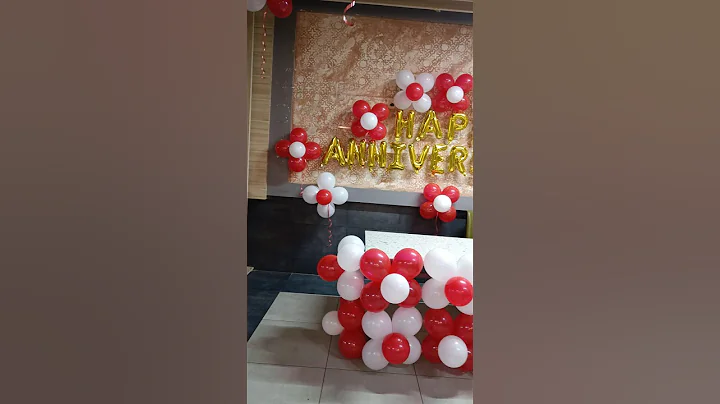 Anniversary surprise decoration ideas balloon decoration ideas #shorts #trending #viralshorts  #love