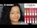 L'Oreal Paris Age Perfect Luminous Hydrating Lipstick + Serum Swatches