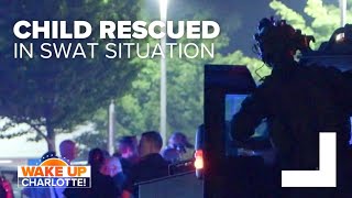 CMPD: Child rescued after shooting inside apartment, SWAT situation