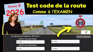 Test 21 Code De La Route 2026 - 40 Questions Code Examen Blanc Gratuit