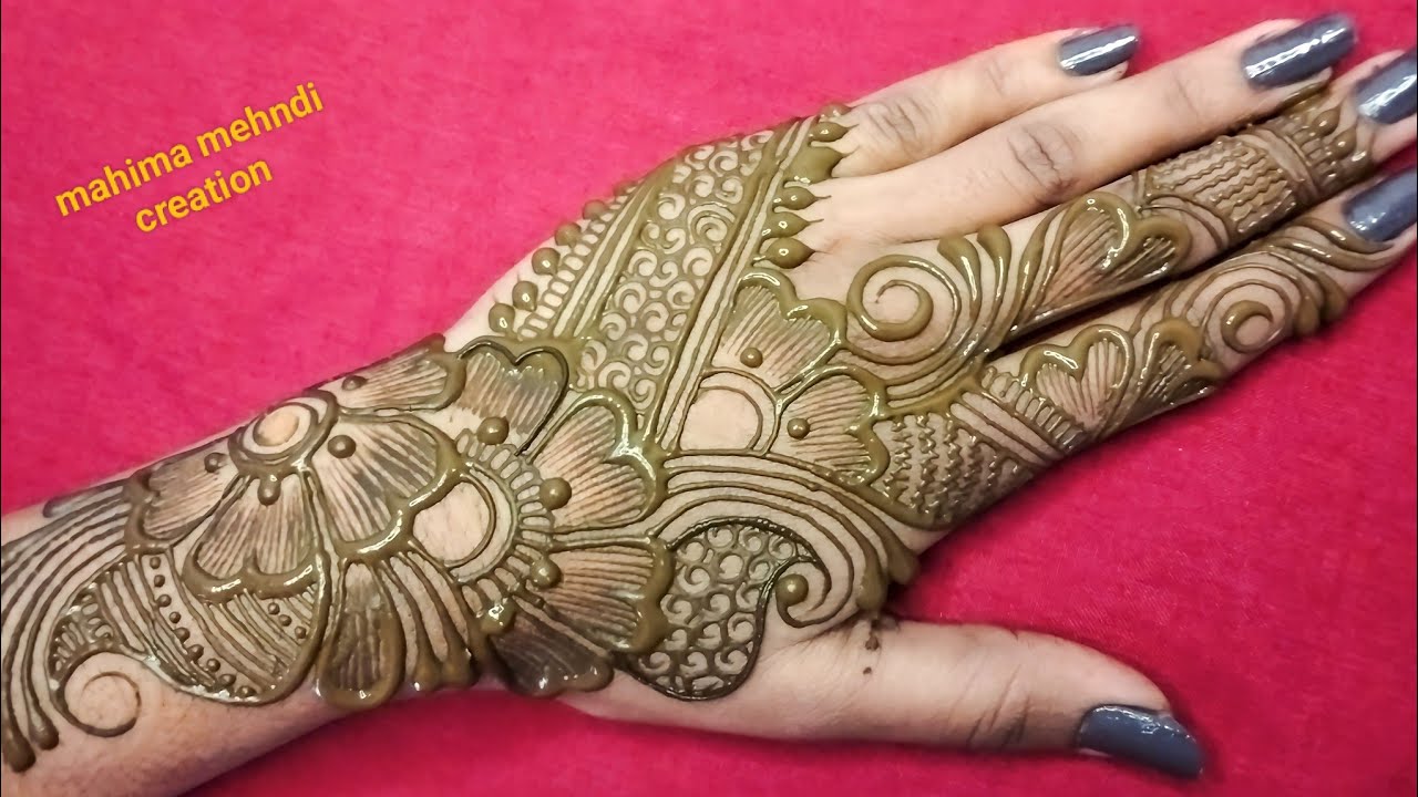 Beautiful Arabic Mehndi Design | Simple Mehndi Design | Mehandi Ka ...