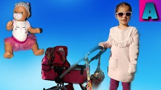 Беби Борн на прогулке в коляске .Игрушки для девочек Baby Беби Борн на прогулке в коляске .Игрушки для девочек Baby