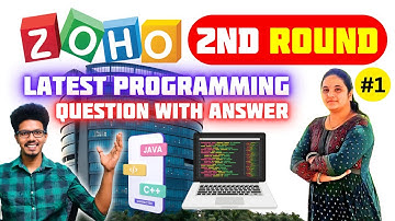 Zoho 2nd Round Latest Programming Questions with Solution #1 | Zoho coding questions with Answers