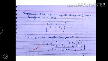 2D Transformation - Translation - lecture 22/ computer graphics