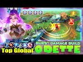 Odette Burst Damage Build! Top Global Odette Gameplay ~ Mobile Legends