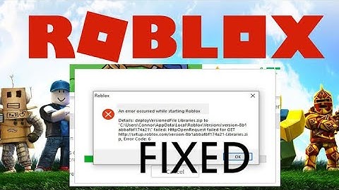 An Error Occurred While Starting Roblox Error Windows 11 10 8 7 Robolox Not Opening problem 2022