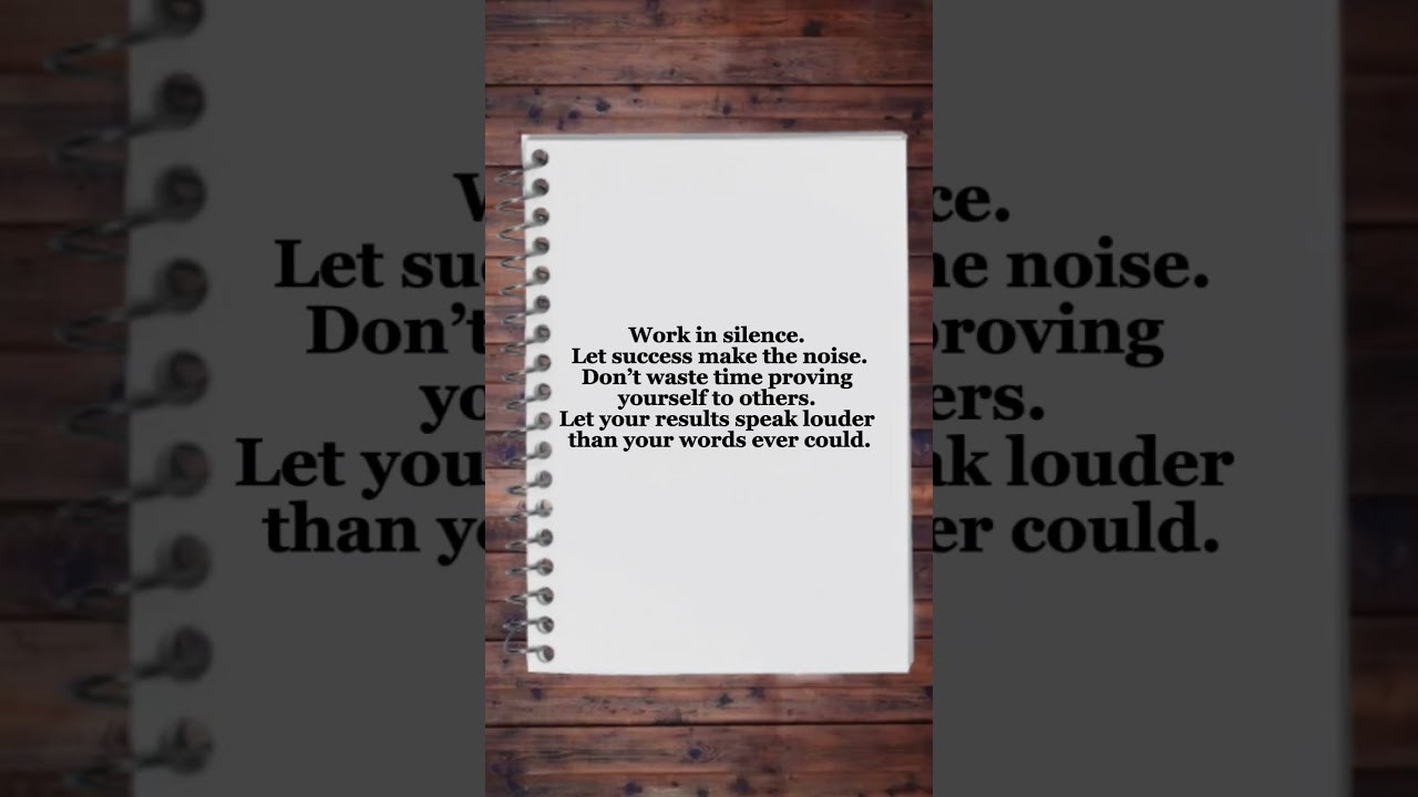 🤫 Stay Low. Work Hard. Let Success Speak For You.