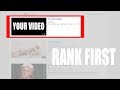 How to ALWAYS get Ranked FIRST on YouTube (Secret Technique)