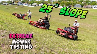 BEST Mower for STEEP hills! Zero Turn vs Standon vs Walk Behind vs Push Mower