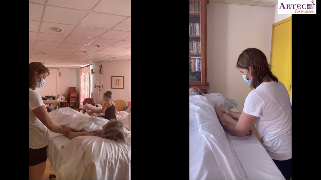 Au coeur de la formation Massage détente de la personne âgée