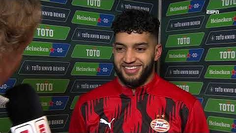 Saibari over zijn gelijkmaker: "Het was een belangrijk doelpunt," | PSV - Excelsior 5-4 | #PSVEXC