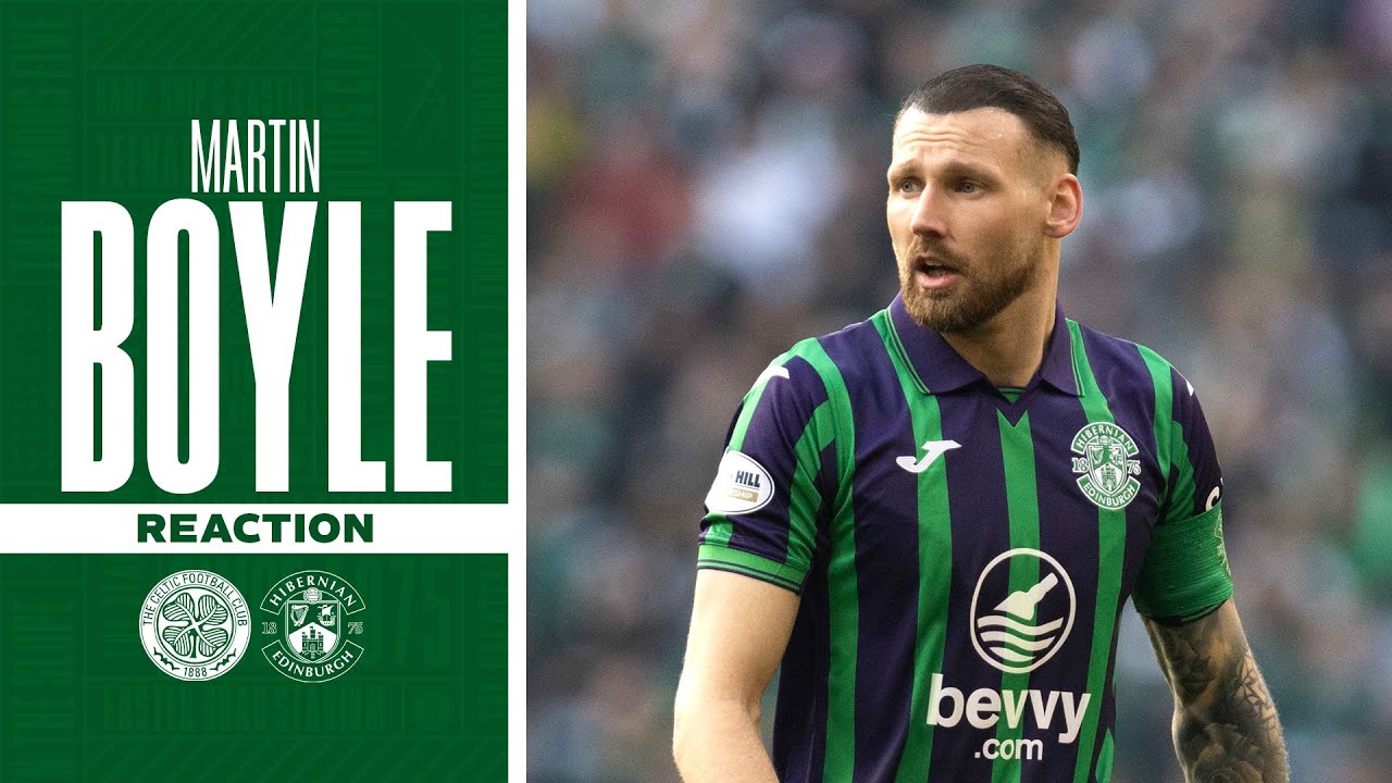 Celtic 3 Hibernian 1 | Martin Boyle's Reaction | William Hill Premiership