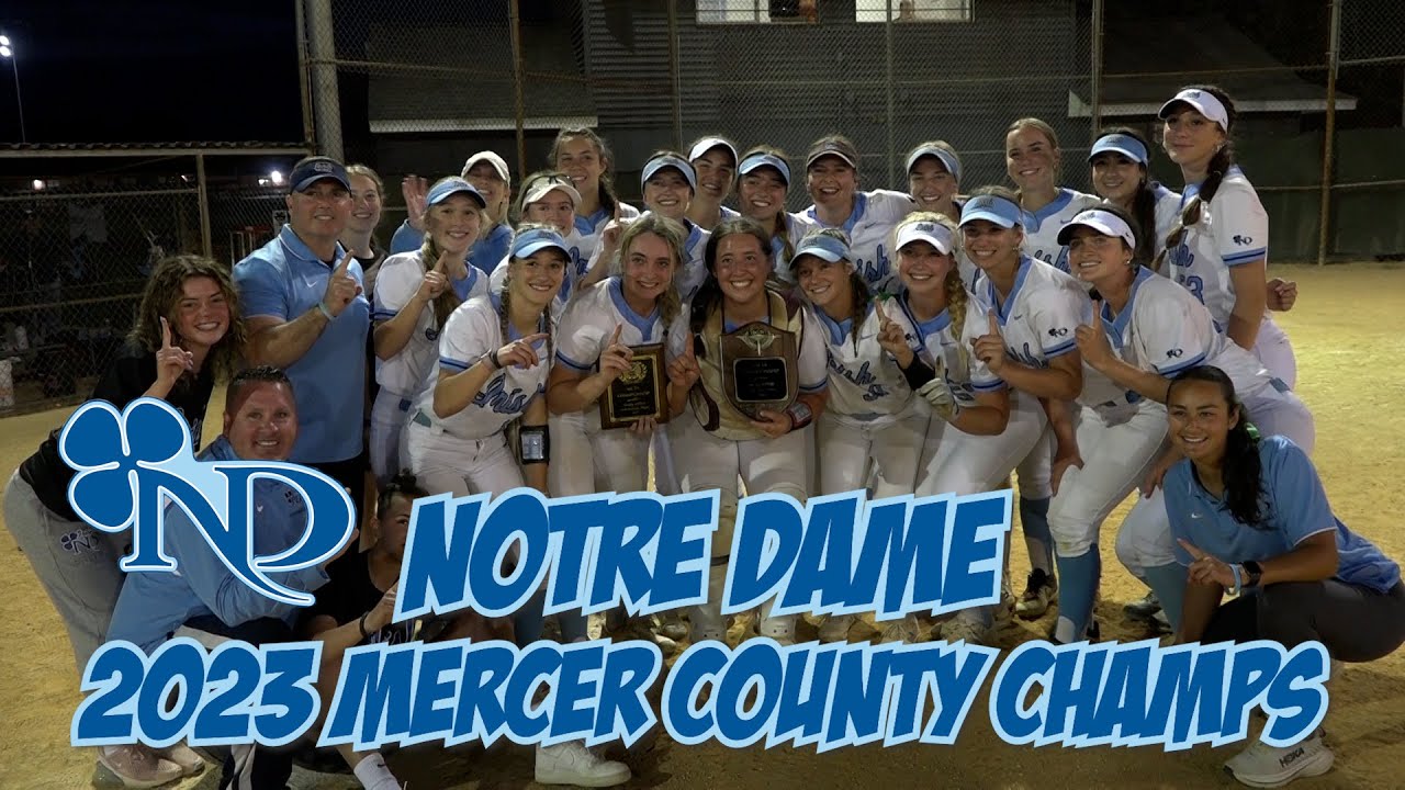 Notre Dame 2 Robbinsville 1 Mercer County Final Softball highlights YouTube