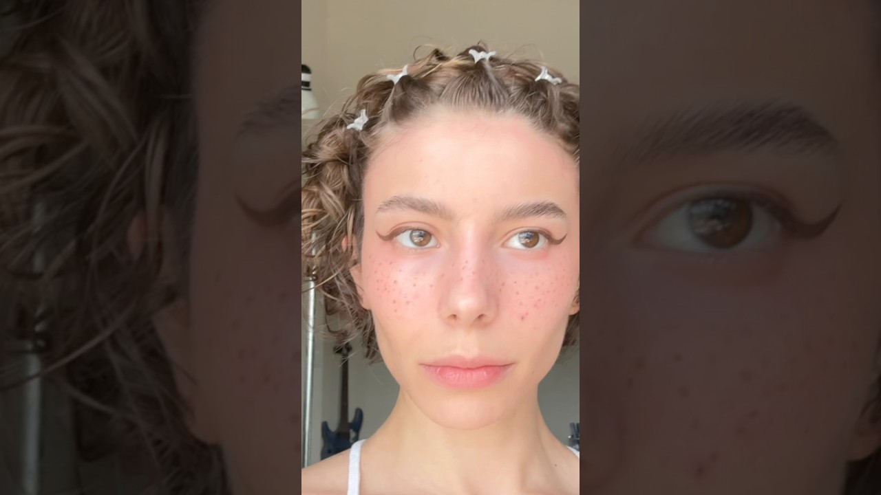 Faux freckles tutorial for acne prone skin 