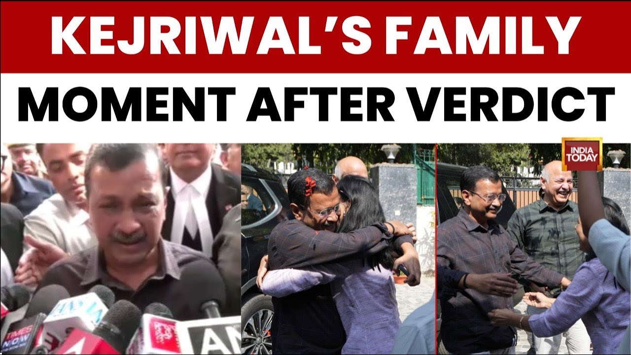 Delhi Liquor Scam Case: Ex-CM Arvind Kejriwal Meets Family, Gets Emotional After Discharge