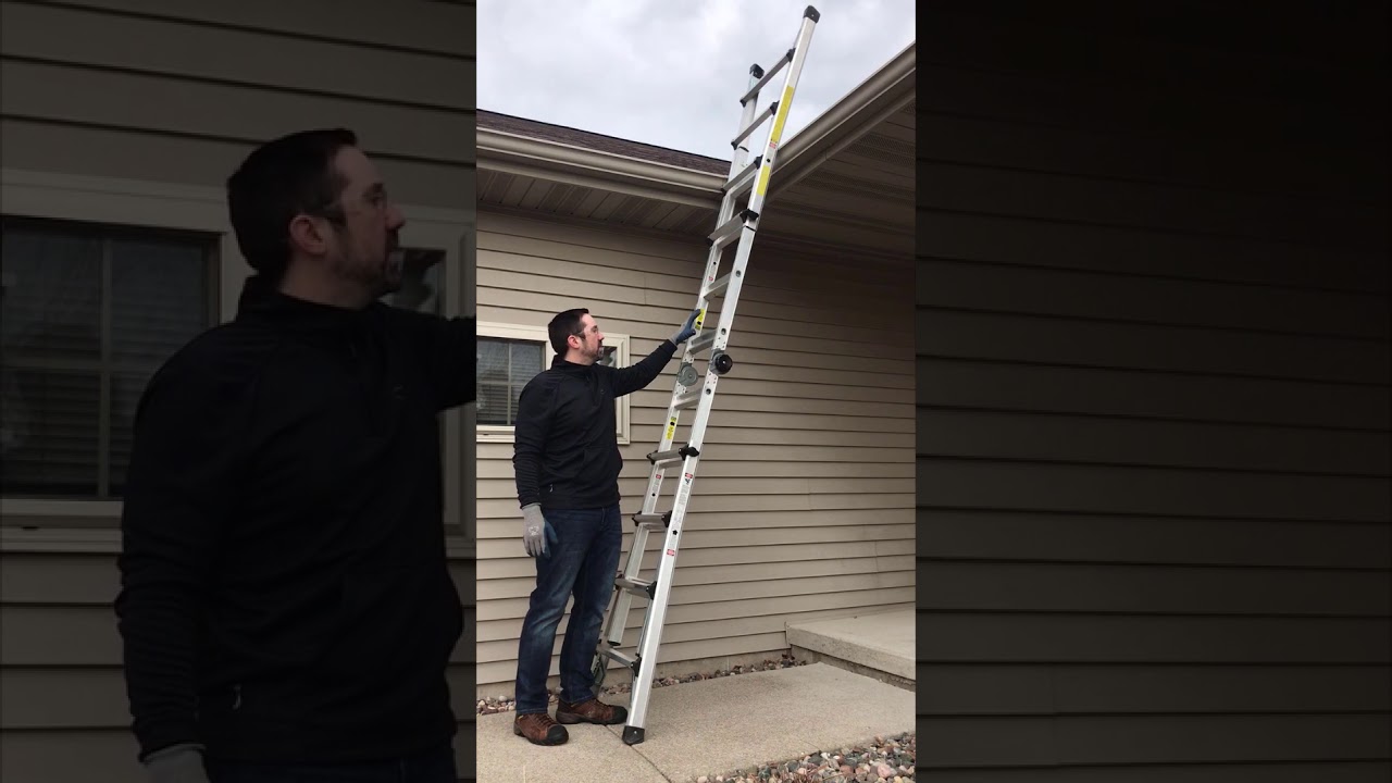 Ladder Safety For Gutter Cleaning YouTube