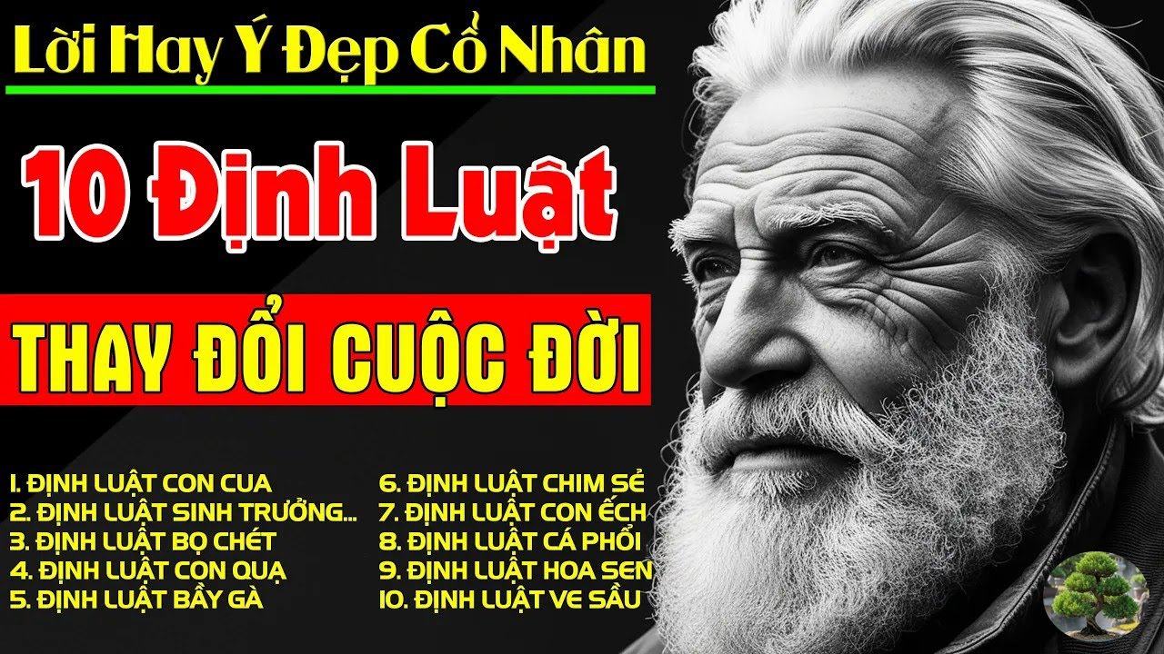 TUYỂN CHỌN 10 ĐỊNH LUẬT THAY ĐỔI CUỘC ĐỜI   MỖI ĐỊNH LUẬT LÀ MỘT BÀI HỌC RẤT GIÁ TRỊ KIẾP NHÂN Sinh