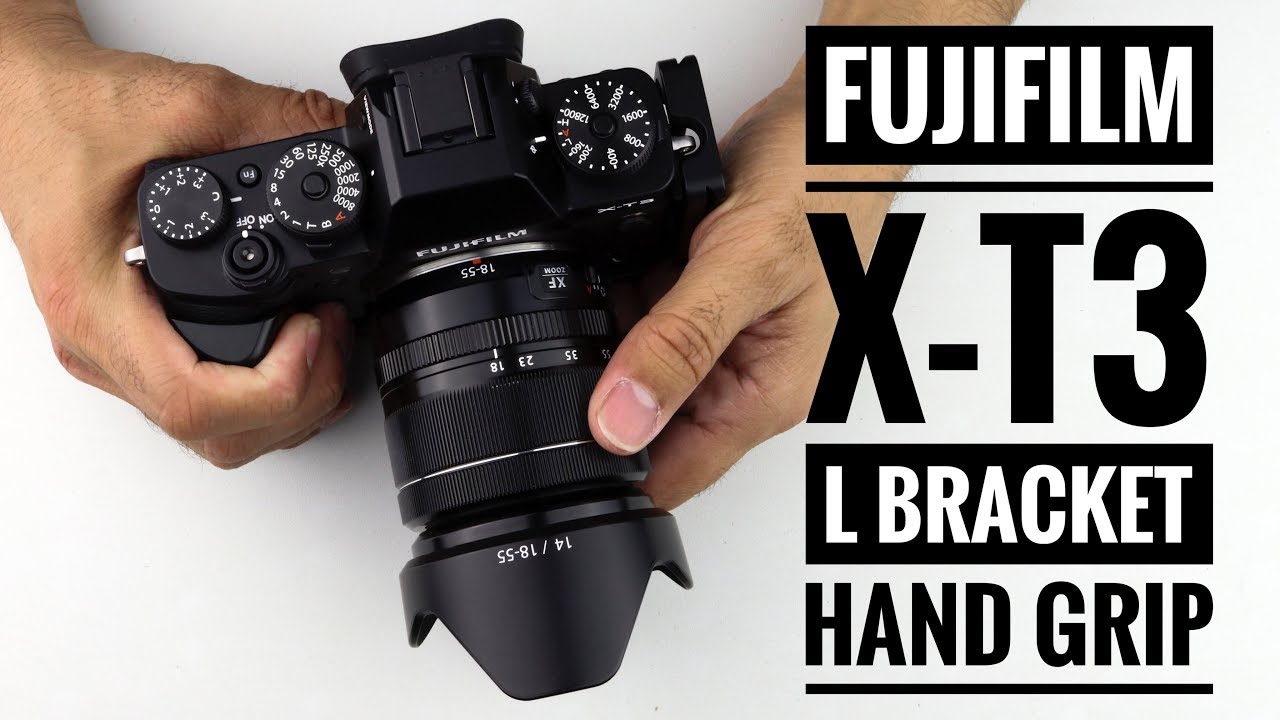 Shaped Camera Bracket Vertical Grip with 1/4 Screw Hole for Fujifilm X-T3 Durable QR L Camera Quick Release L Bracket Black 