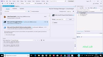 How to run PowerShell in Visual Studio 2019 | Print Hello World Program