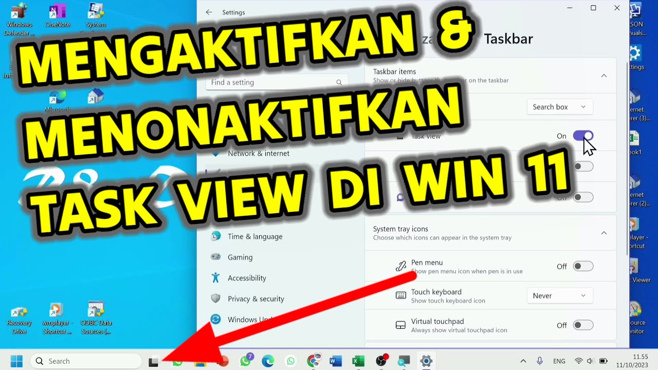Tutorial Mengakifkan dan Menonaktifkan Task View Yang Ada di Taskbar ...