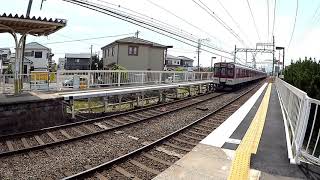 近鉄電車名古屋線「戸田駅」Ｅ０７【列車撮影】