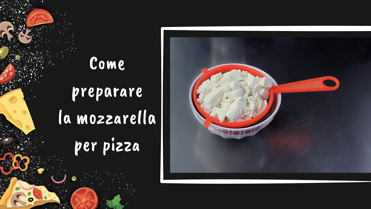 How to prepare and cut mozzarella for pizza 